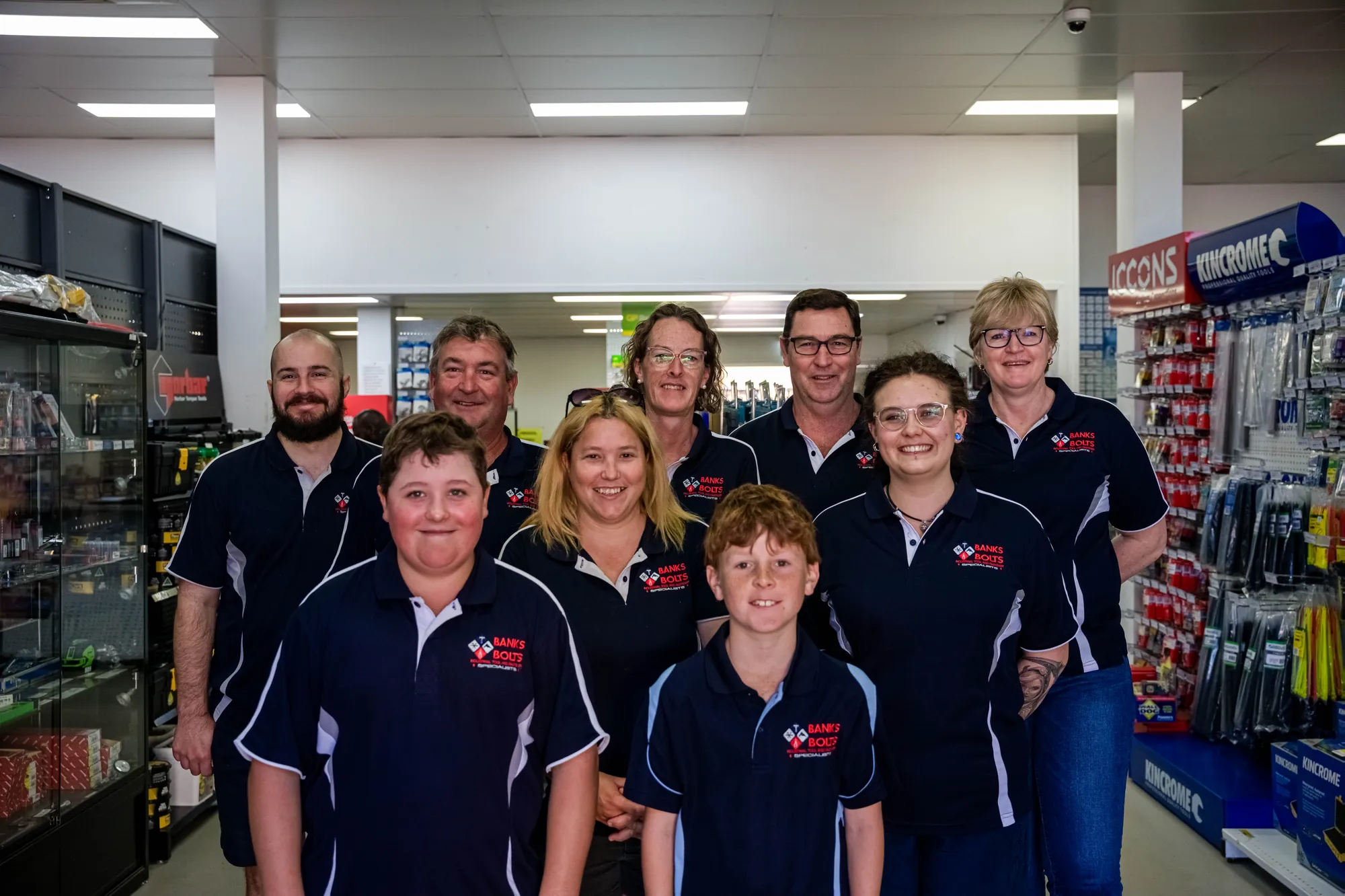 The Banks Bolts & Fasteners team in the store